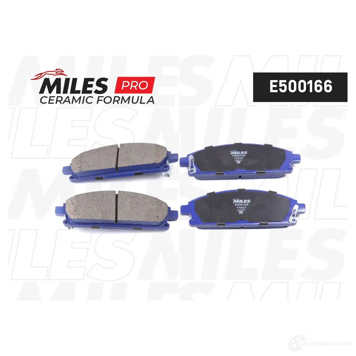 Тормозные колодки дисковые, комплект MILES 1436967859 E500166 V DHW2 - Изображение 1