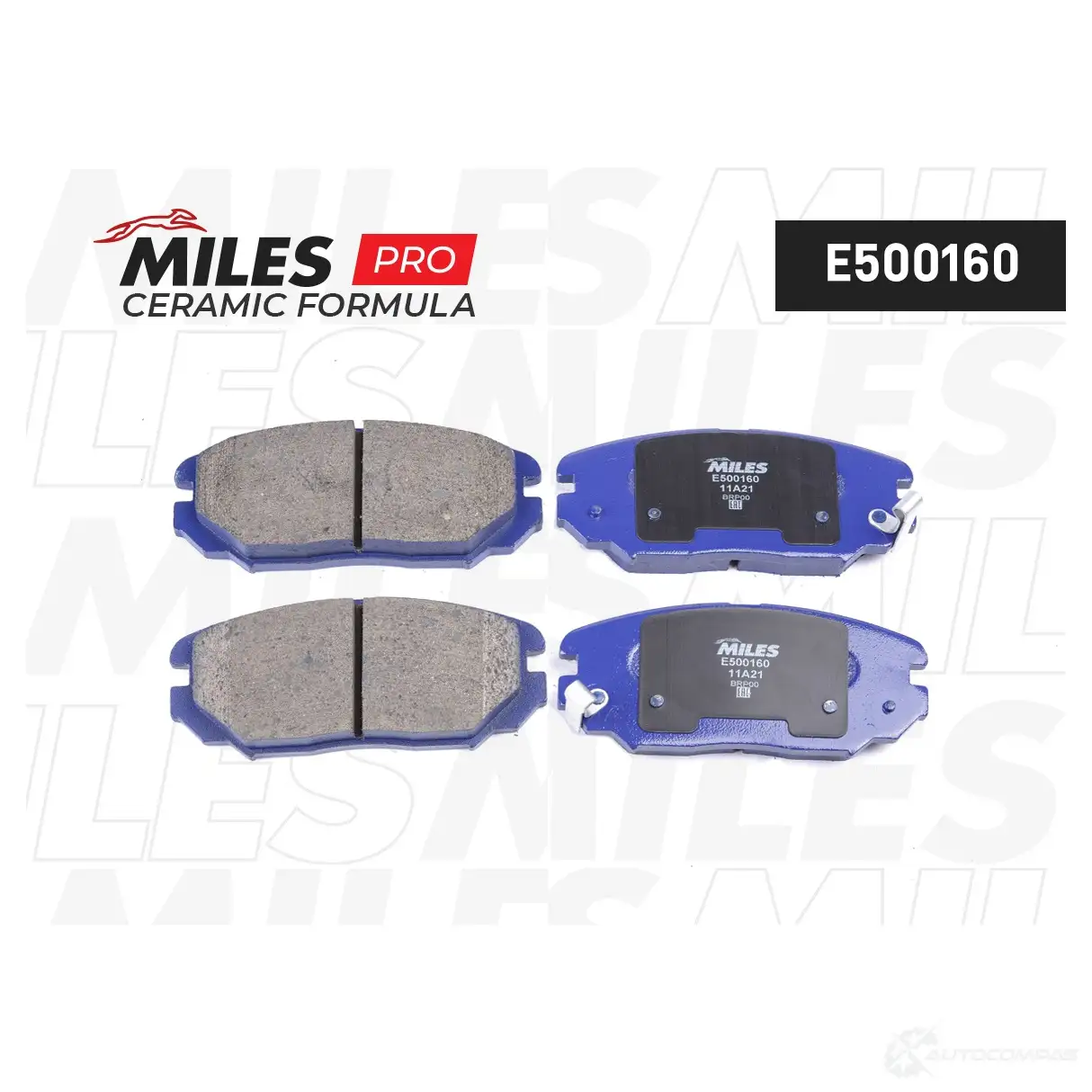 Тормозные колодки дисковые, комплект MILES E500160 1436967855 FDN3F B - Изображение 1
