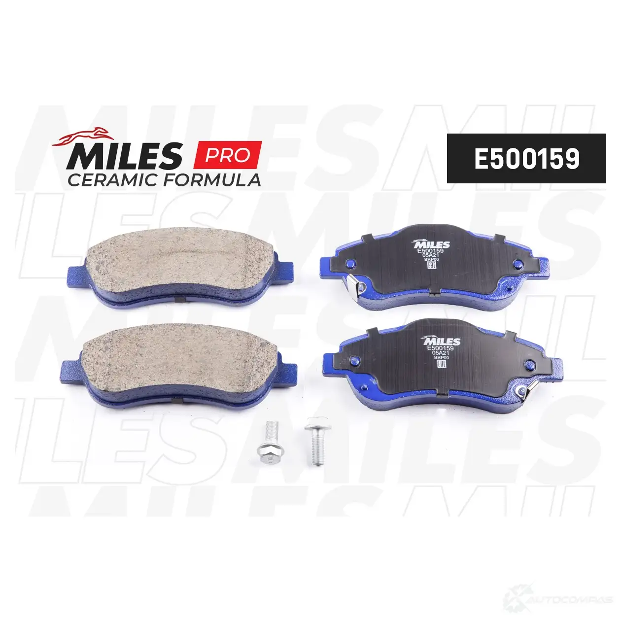 Тормозные колодки дисковые, комплект MILES 4L 6M2F E500159 1436967854 - Изображение 1