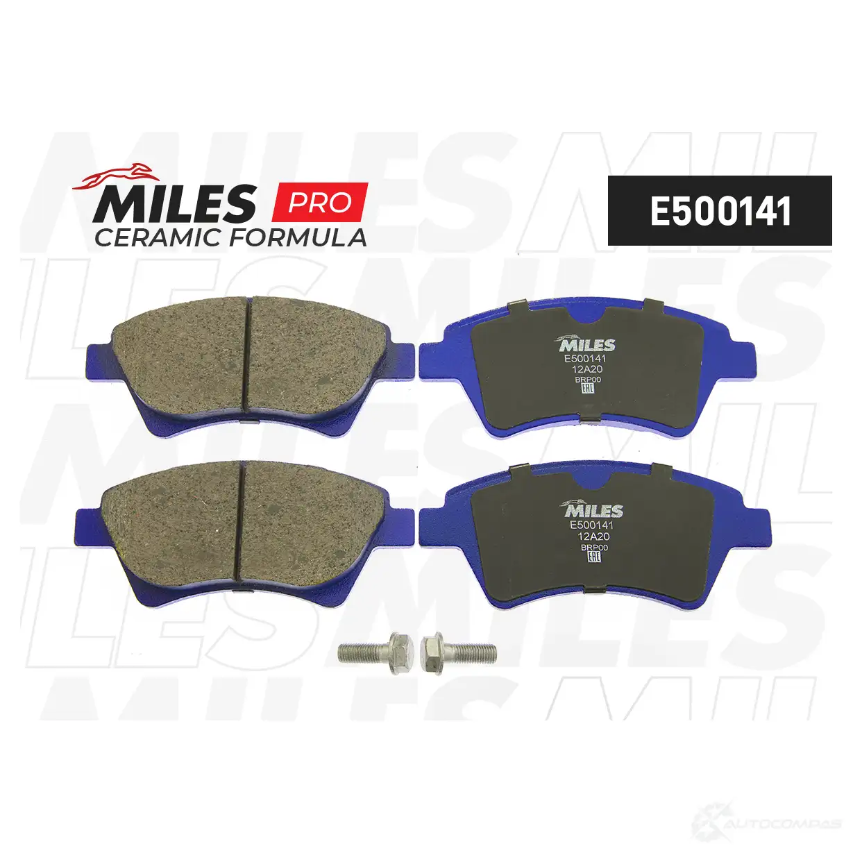 Тормозные колодки дисковые, комплект MILES 1436967841 4XX 4A E500141 - Изображение 1