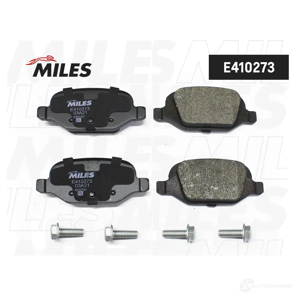 Тормозные колодки дисковые, комплект MILES 1420603537 74M 1ET E410273 - Изображение 1