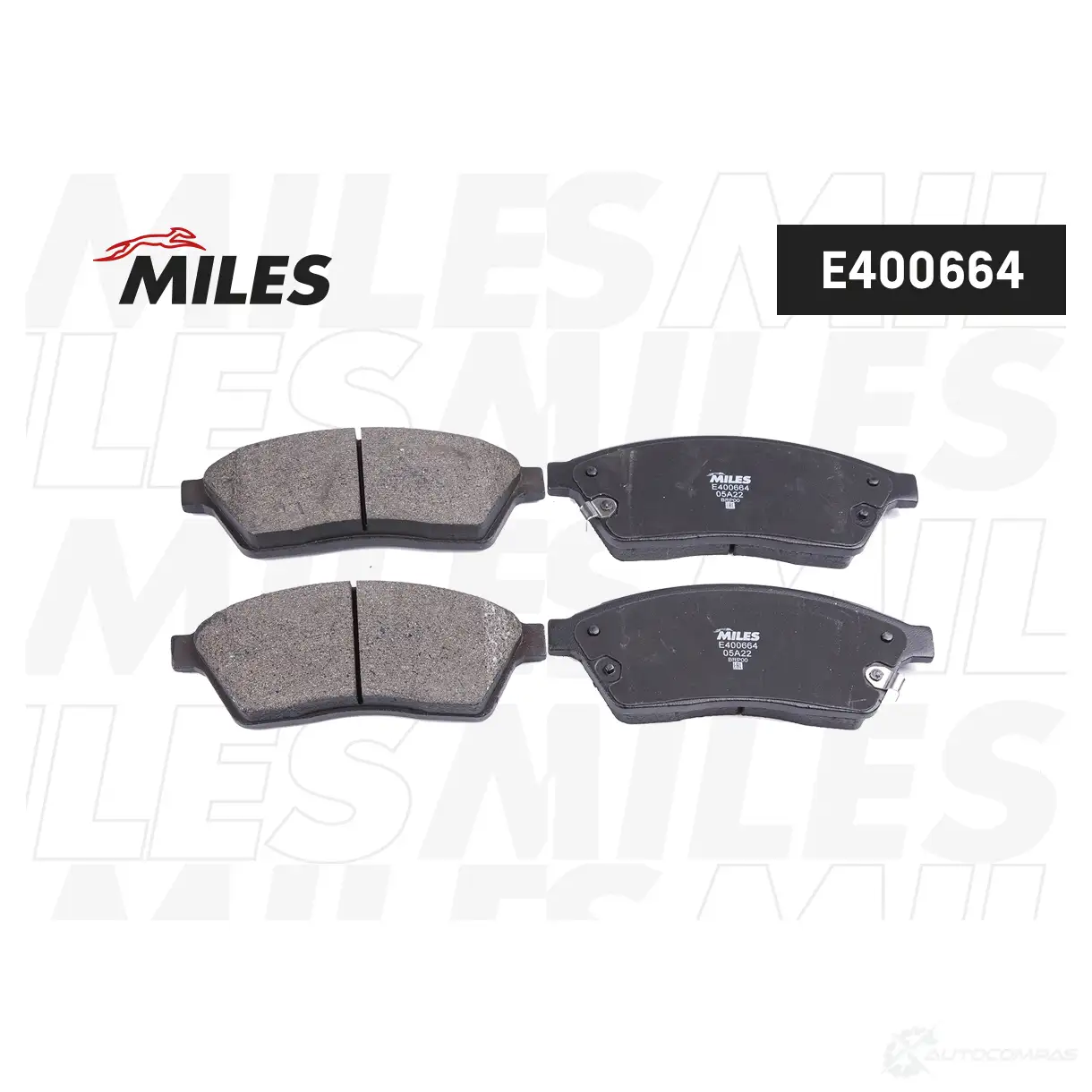 Тормозные колодки дисковые, комплект MILES 1438140785 S XAODBE E400664 изображение 1