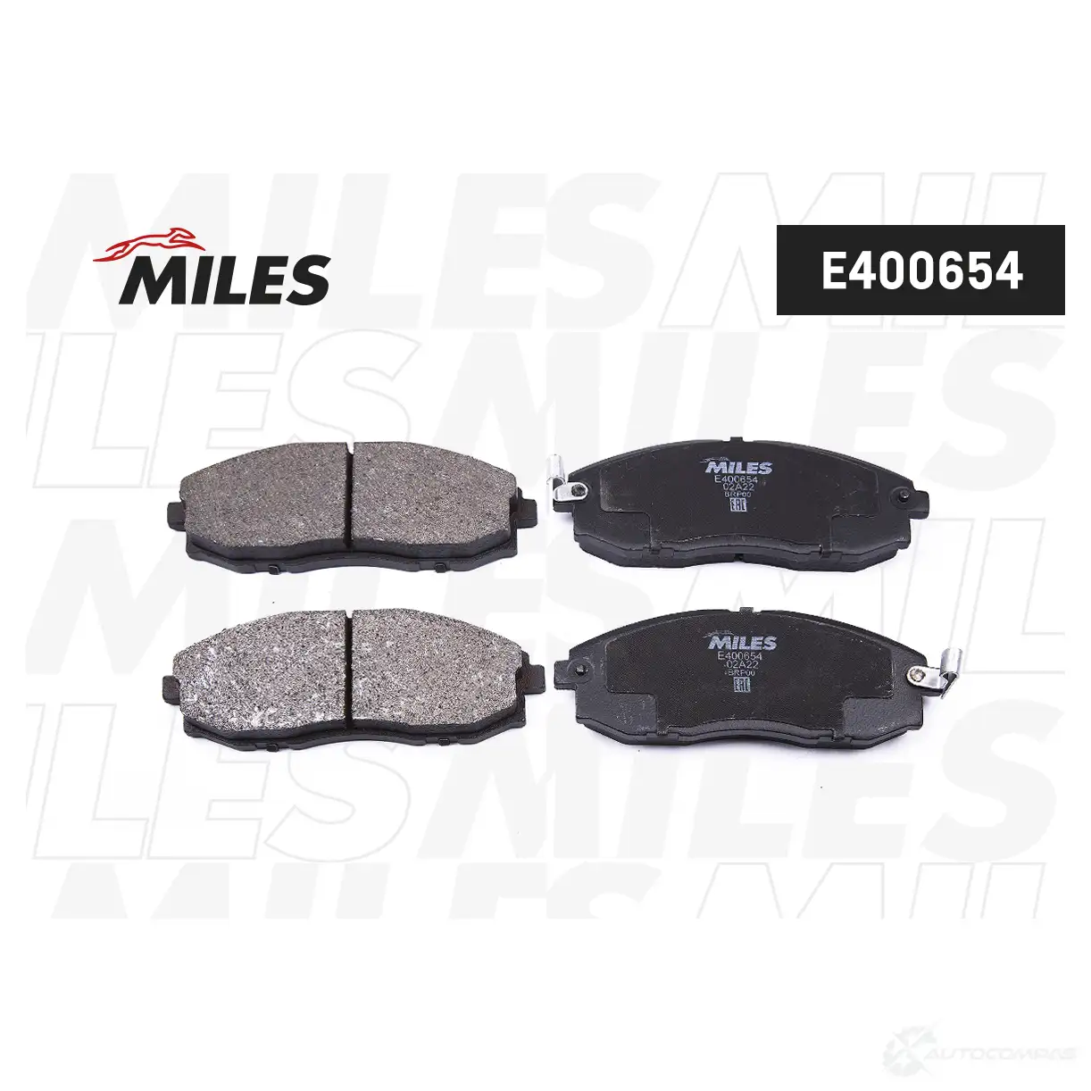 Тормозные колодки дисковые, комплект MILES HB4P3K 6 E400654 1438140793 - Изображение 1