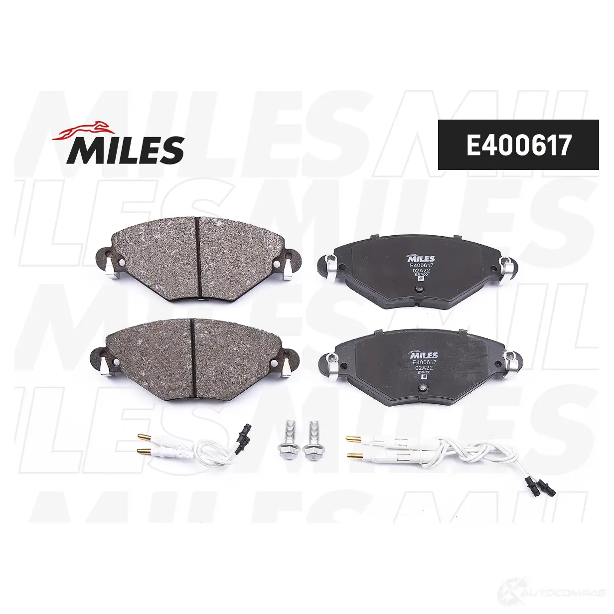 Тормозные колодки дисковые, комплект MILES E400617 1438140801 U N4CLE9 - Изображение 1