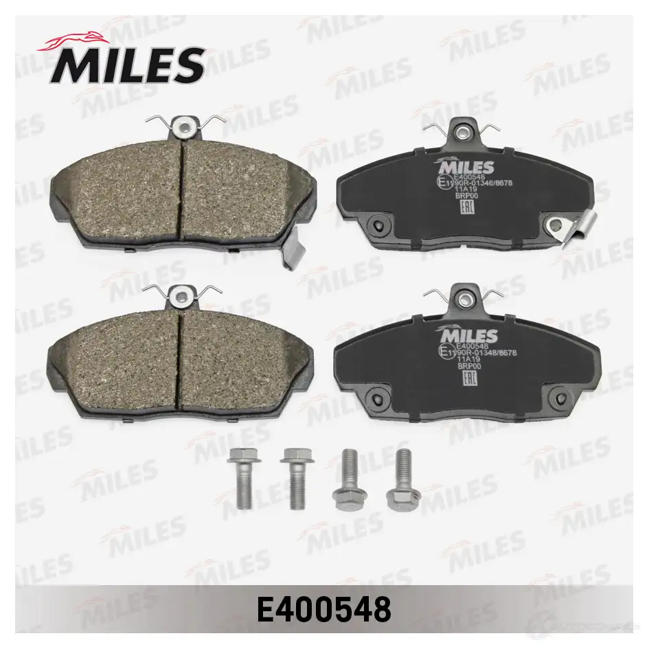 Тормозные колодки дисковые, комплект MILES 1436967733 E400548 NH2 FB5A - Изображение 1
