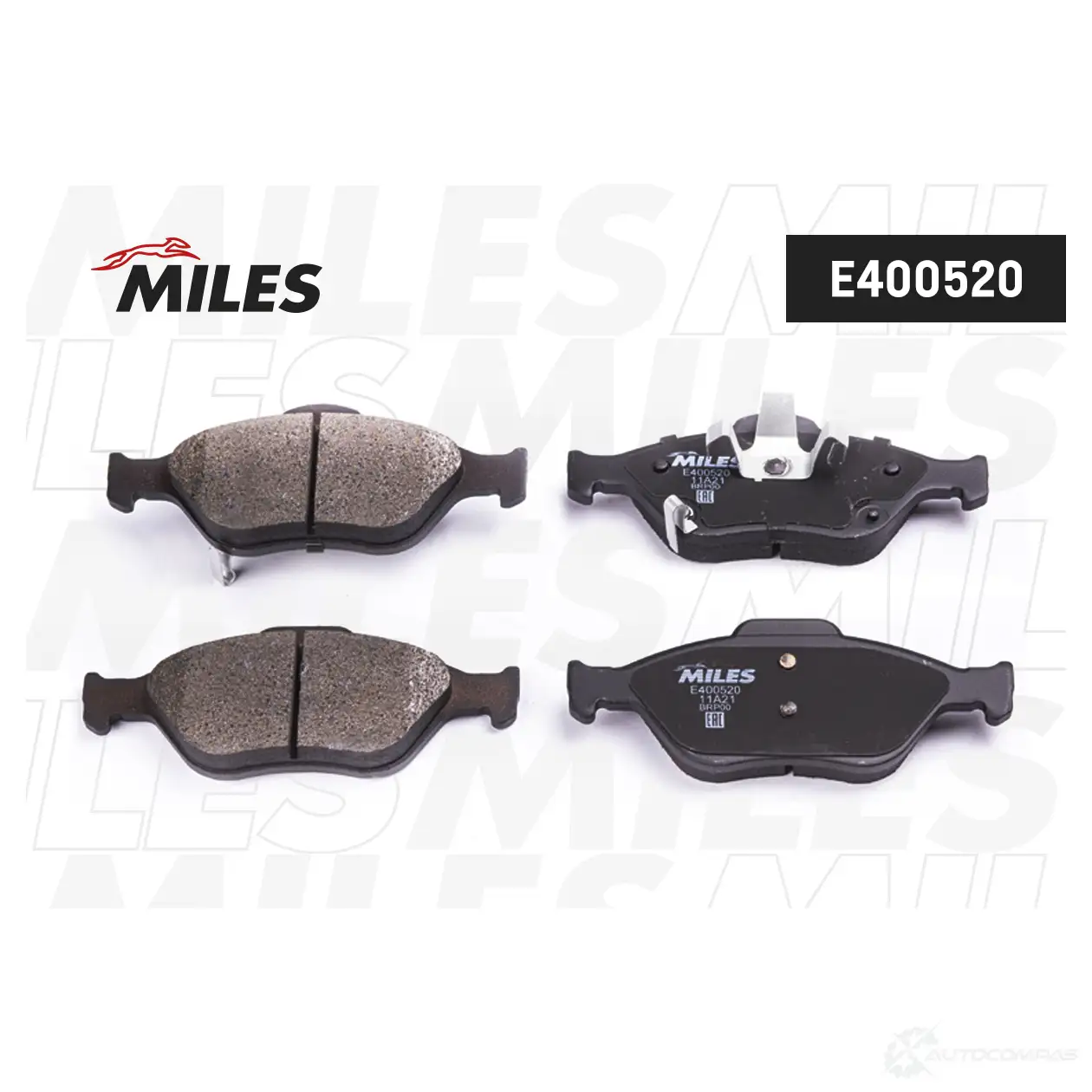 Тормозные колодки дисковые, комплект MILES 1436967719 E400520 K9 ZEKF - Изображение 1