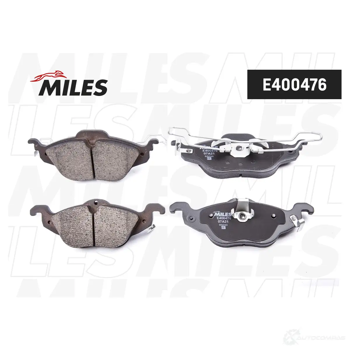 Тормозные колодки дисковые, комплект MILES E400476 CLGSX B 1420605008 - Изображение 1