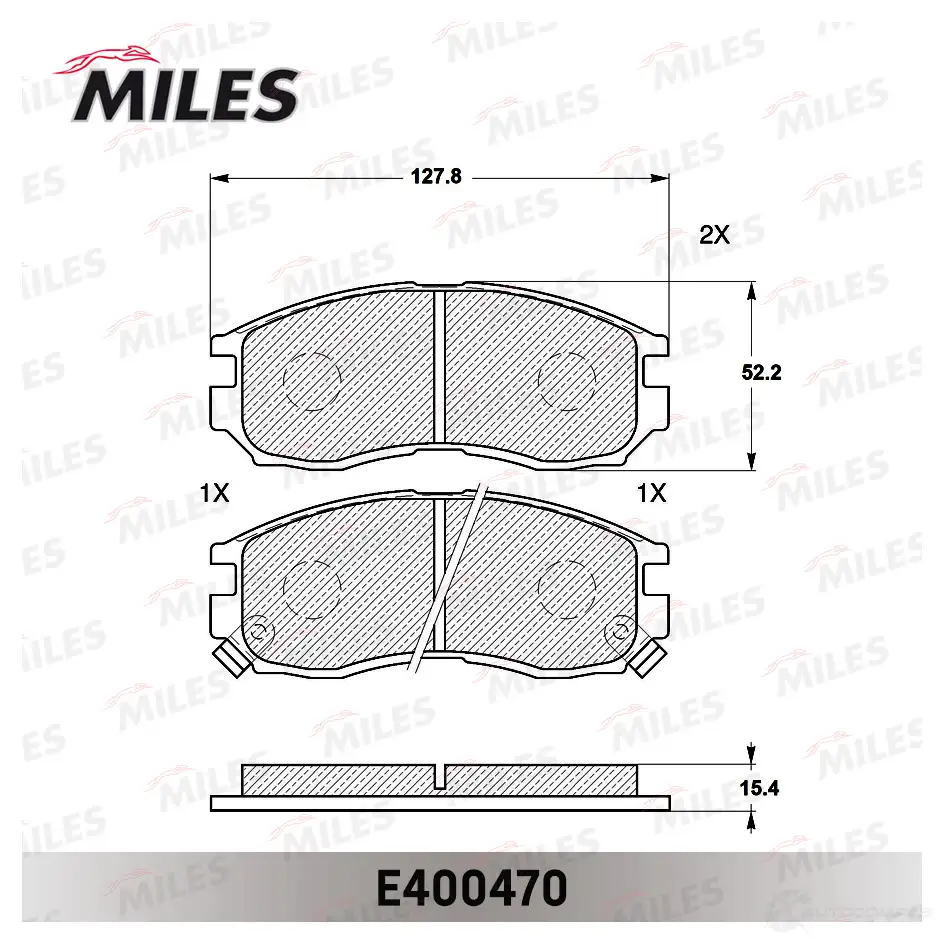 Тормозные колодки дисковые, комплект MILES E400470 1420604975 1 XYGV3P изображение 1