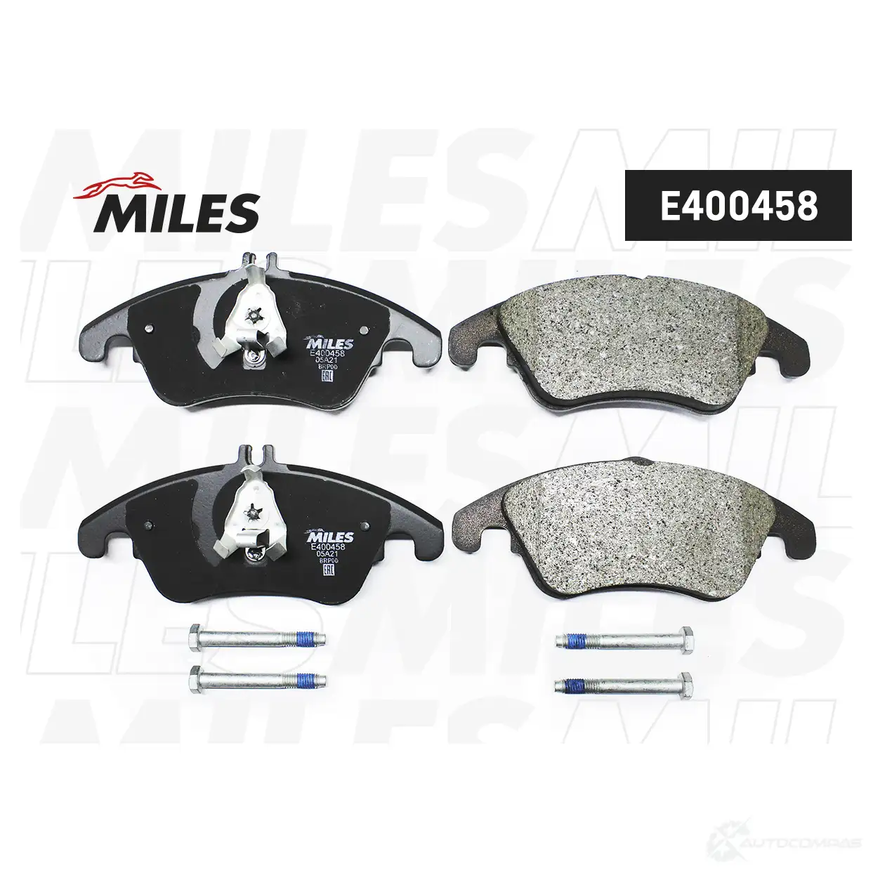 Тормозные колодки дисковые, комплект MILES 1420604953 PR8UW 1X E400458 - Изображение 1