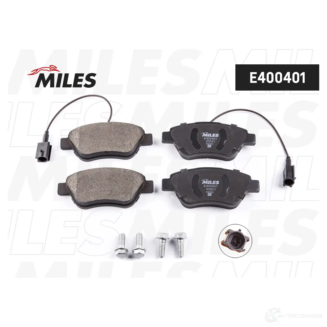 Тормозные колодки дисковые, комплект MILES CBN KL6 E400401 1420603540 - Изображение 1