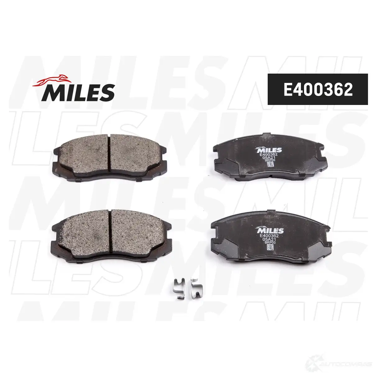 Тормозные колодки дисковые, комплект MILES 9S4Y OQ 1420604973 E400362 изображение 1