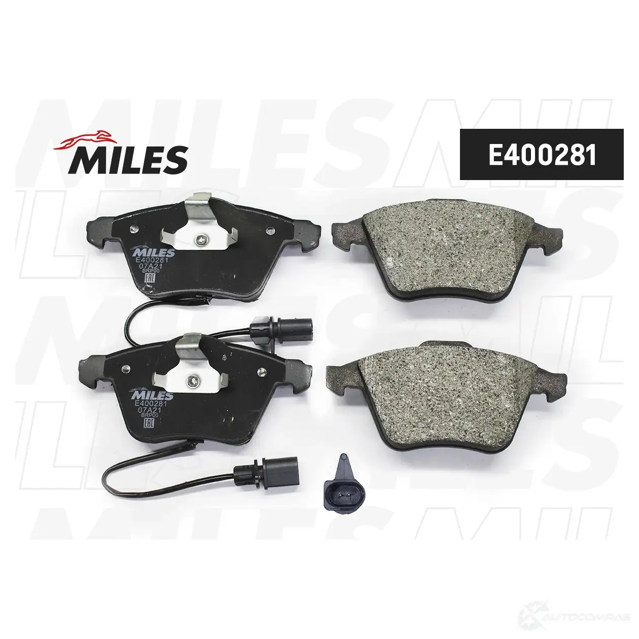 Тормозные колодки дисковые, комплект MILES 1420603470 E400281 DV1Y2H M - Изображение 1
