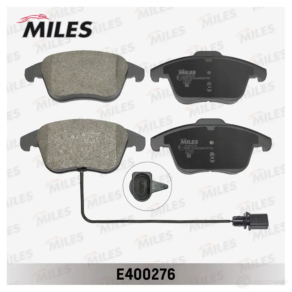 Тормозные колодки дисковые, комплект MILES E400276 1420603463 KNS L6JB - Изображение 1