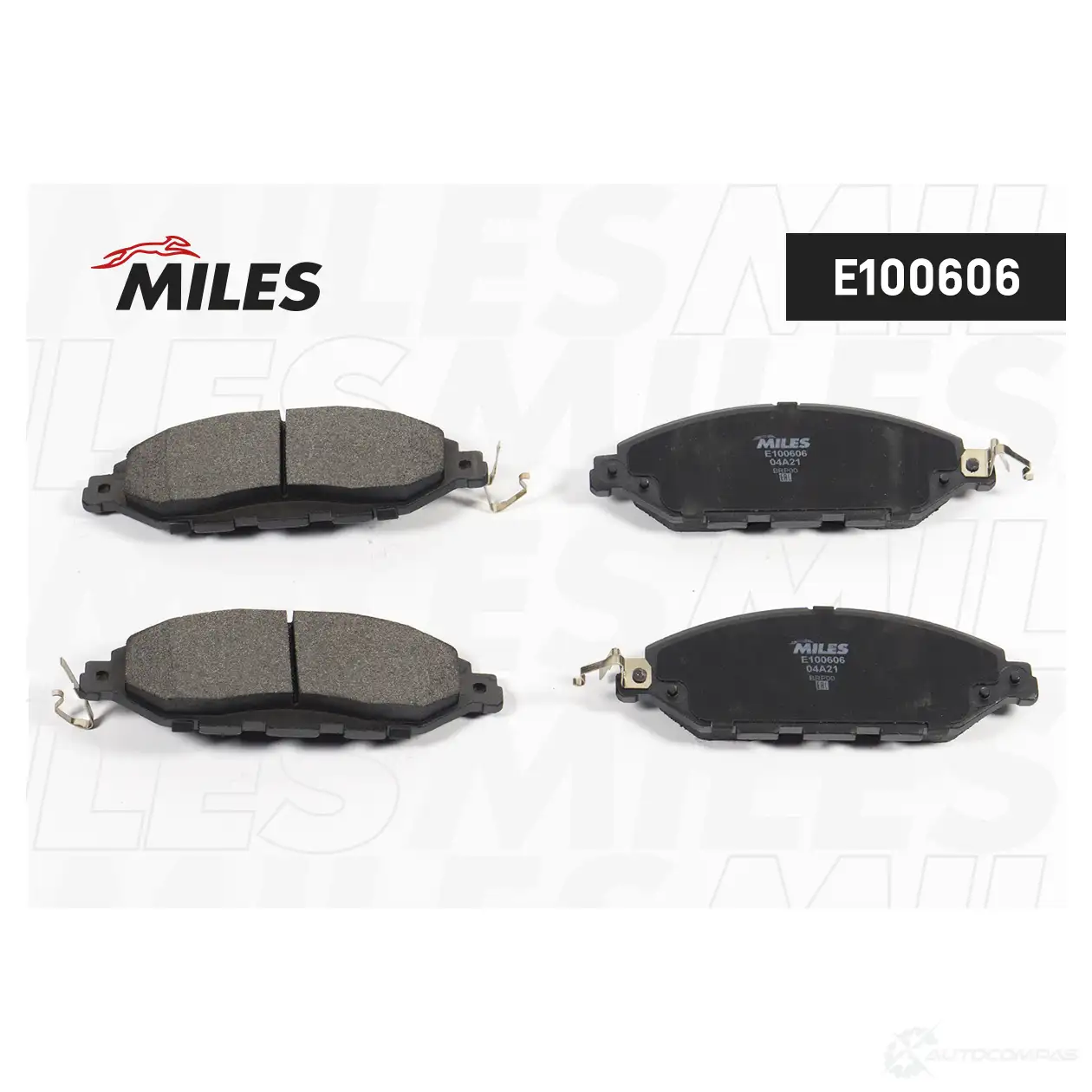 Тормозные колодки дисковые, комплект MILES 1438140868 E100606 KDJP D84 - Изображение 1