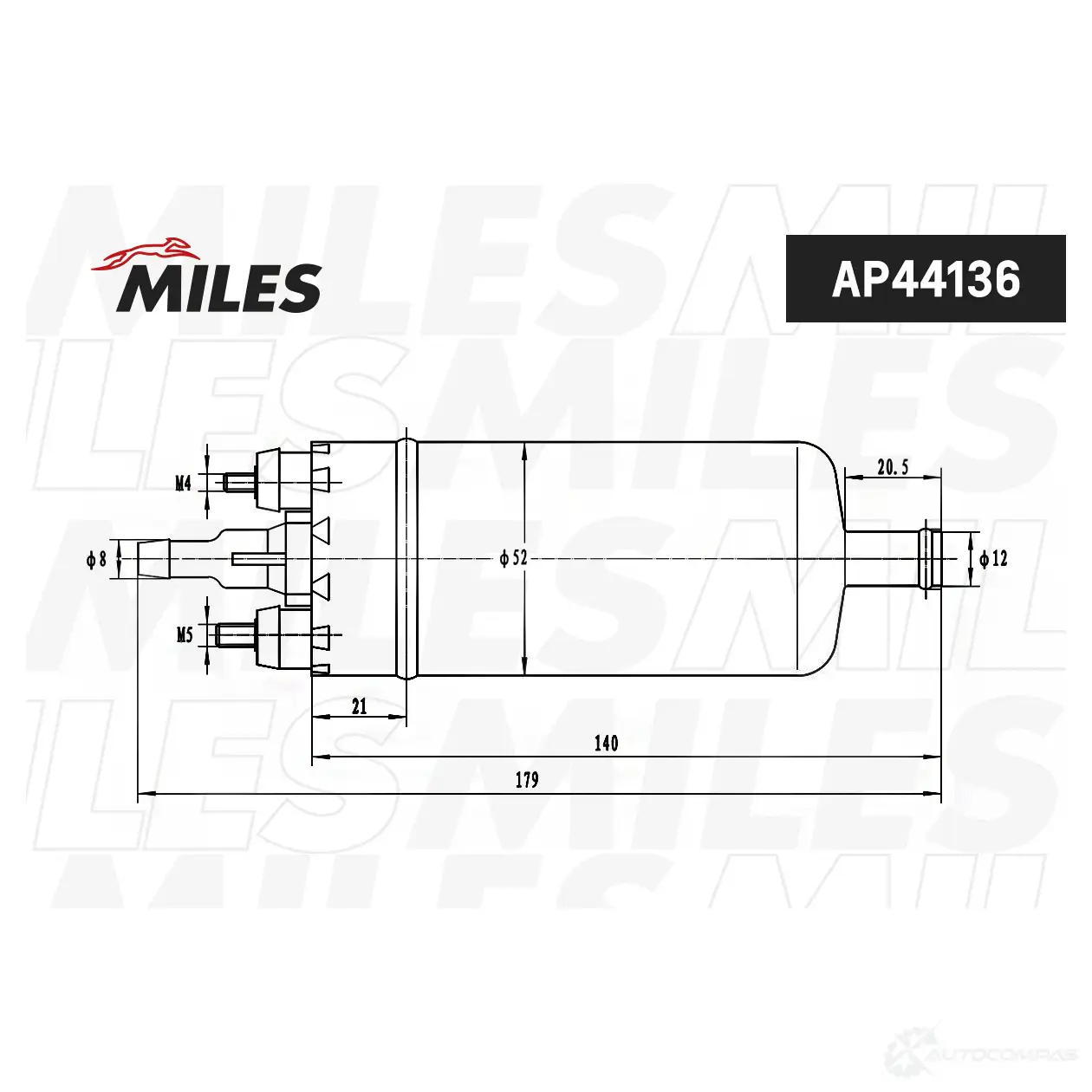 Топливный насос MILES 1420685004 AP44136 XB9S O1B изображение 1