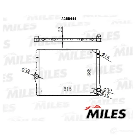 Радиатор охлаждения двигателя MILES ACRB444 1420675664 1 YAGGX