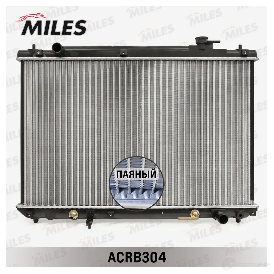 Радиатор охлаждения двигателя MILES 1438141281 V I0J4 ACRB304 изображение 0