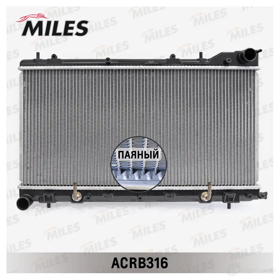 Радиатор охлаждения двигателя MILES S1 78W 1438141280 ACRB316 - Изображение 1