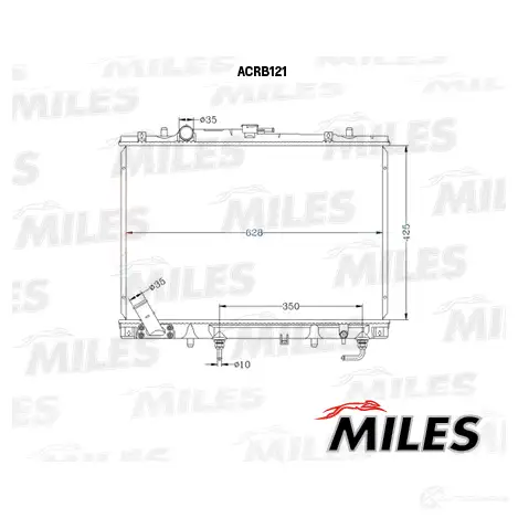 Радиатор охлаждения двигателя MILES 0Q5 JCL 1420598982 ACRB121 изображение 2