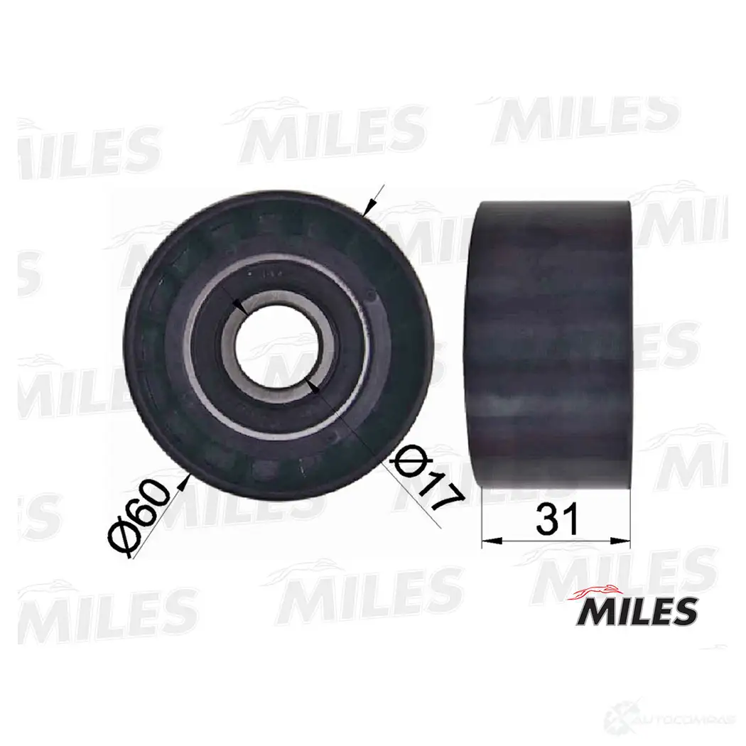 Паразитный ролик приводного ремня MILES 4F FF4 AG03071 1420599191