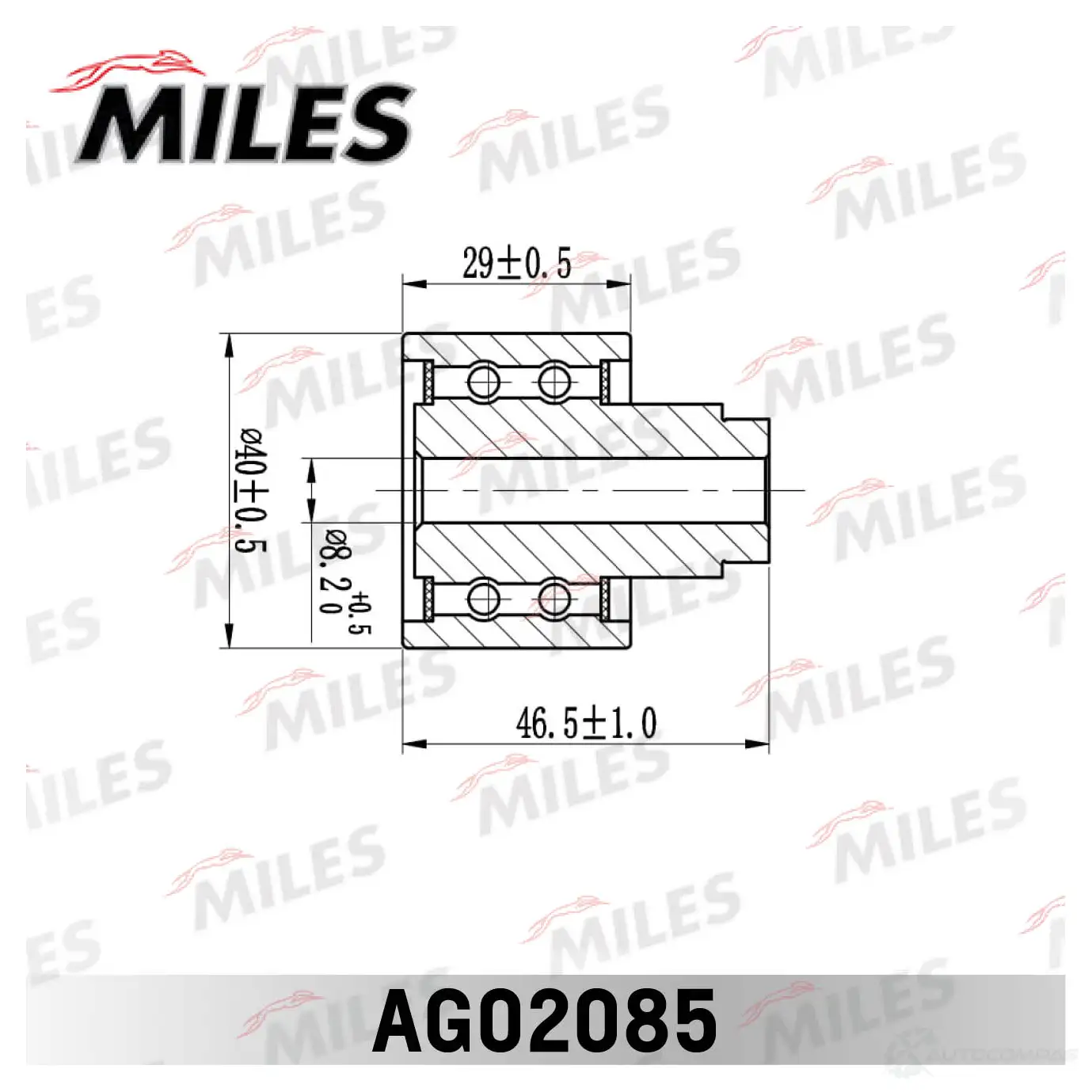 Паразитный ролик ремня ГРМ MILES 1420599997 EZ5 ZS AG02085 изображение 1