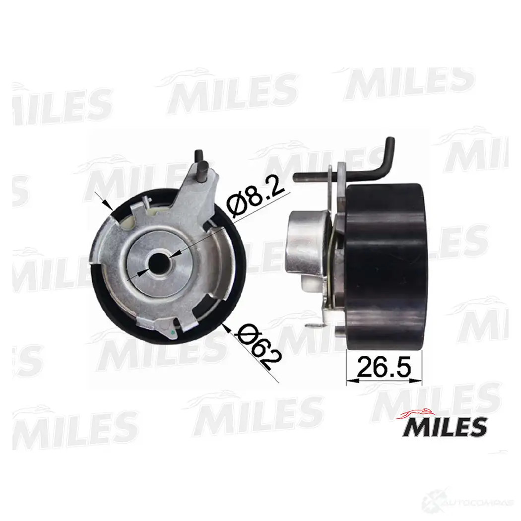 Натяжной ролик ГРМ MILES AG02009 7PLK 0 1420599233 изображение 0