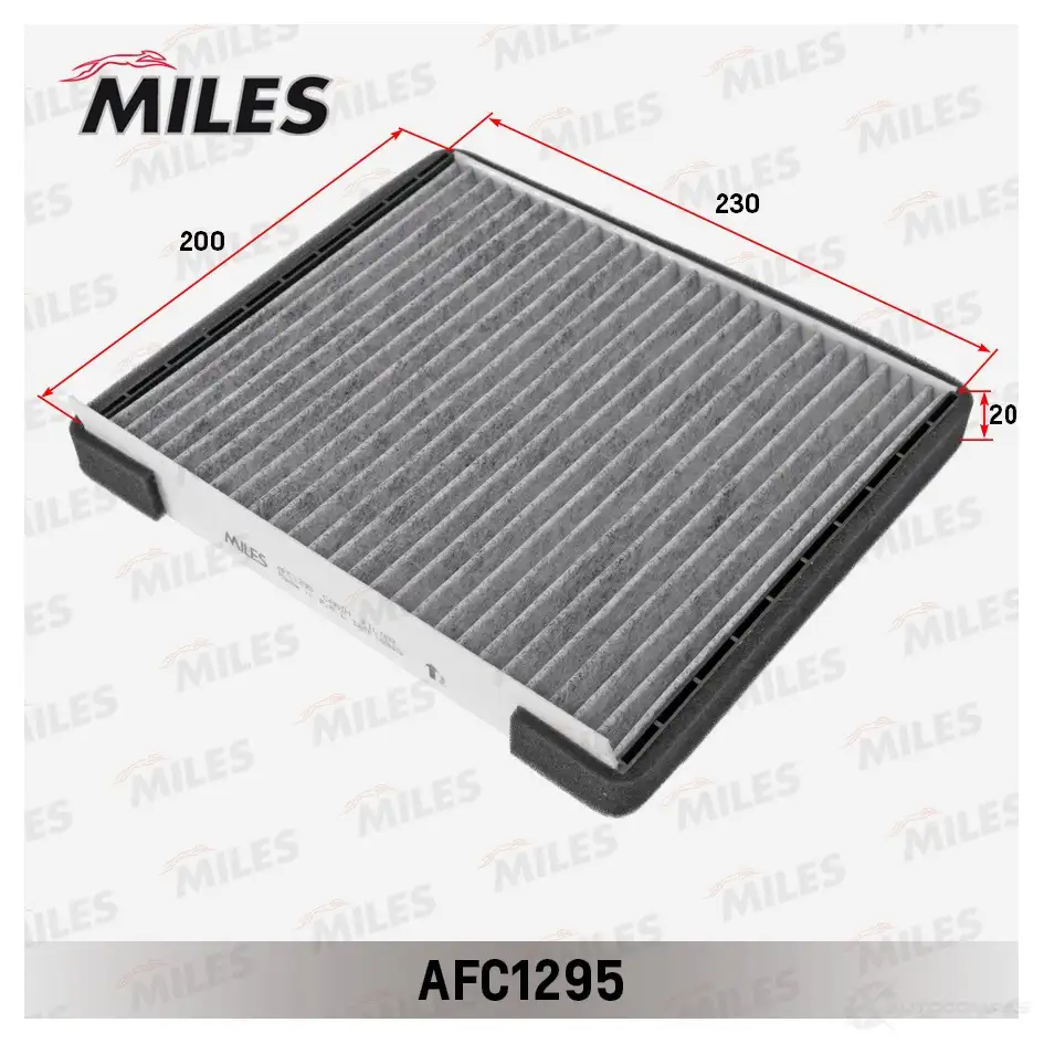 Салонный фильтр MILES 0Y2XE Q 1436966148 AFC1295 изображение 0