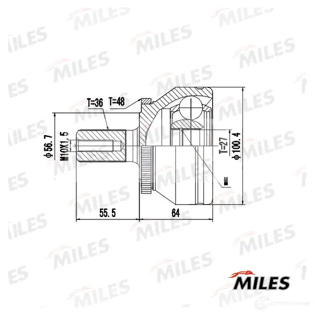 Шрус граната MILES GA20605 V5QK 5 1420602572 изображение 2