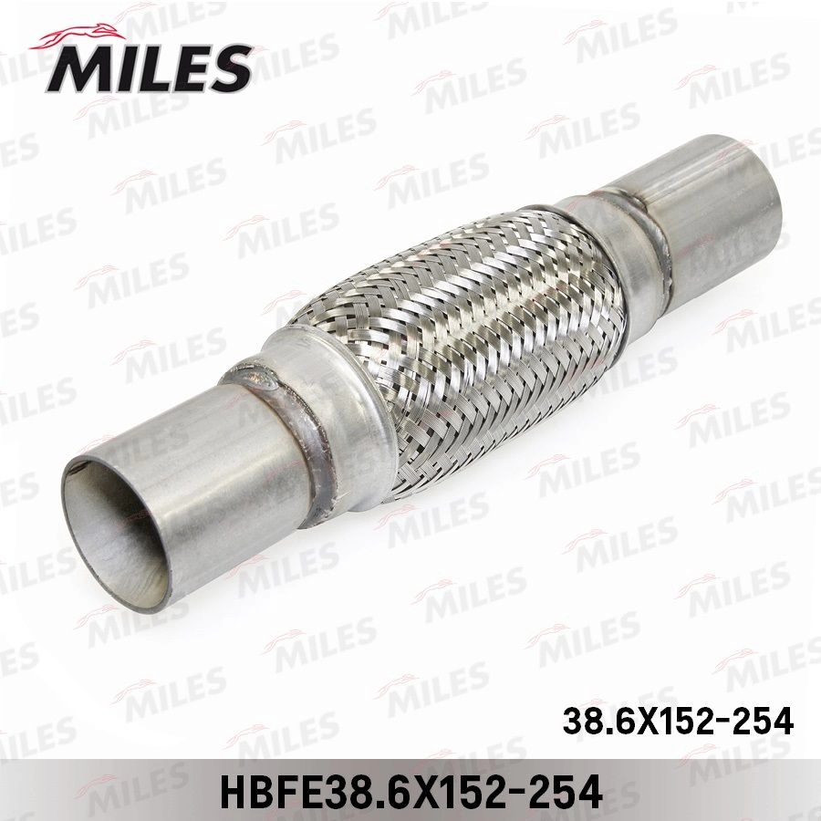 Гофра глушителя MILES 1420602489 HBFE38.6X152-254 9 5UJU7 изображение 0