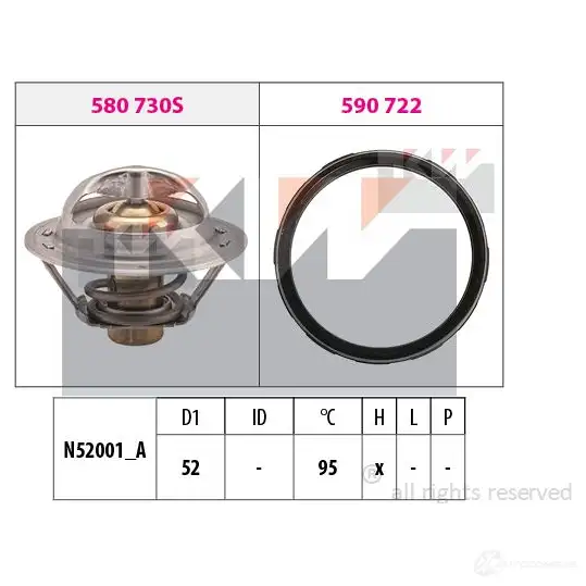 Термостат ож KW 580946 FACET 7.8946 3304838 EPS 1.880.946 изображение 0