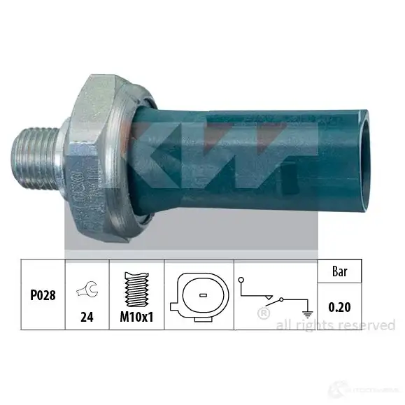 Датчик давления масла KW 3302438 500219 FACET 7.0219 EPS 1.800.219