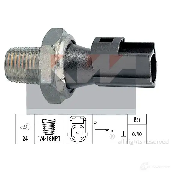Датчик давления масла KW 3302405 FACET 7.0156 500156 EPS 1.800.156
