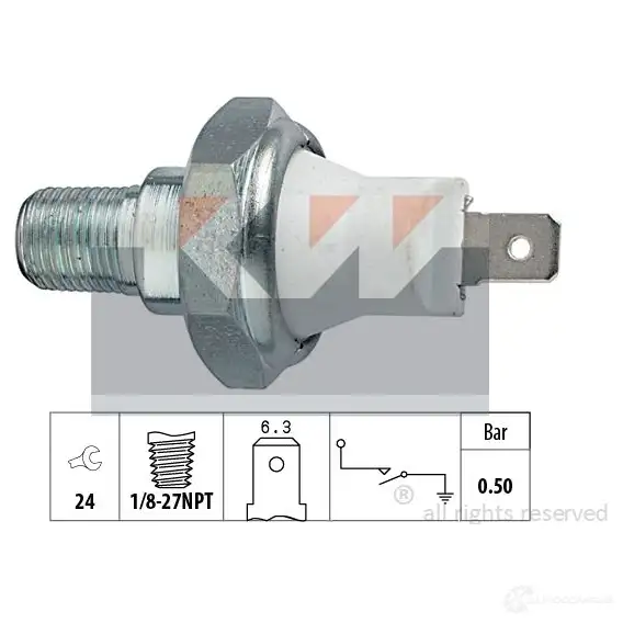 Датчик давления масла KW 3302353 EPS 1.800.068 FACET 7.0068 500068