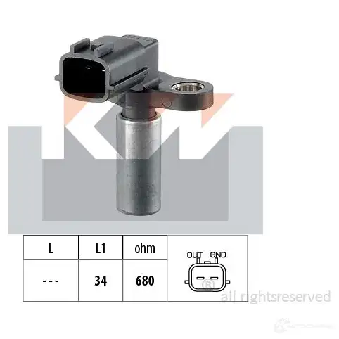 Датчик положения коленвала KW FACET 9.0276 3300513 EPS 1.953.276 453276 изображение 0