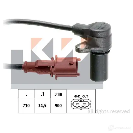 Датчик положения коленвала KW FACET 9.0170 3300378 453170 EPS 1.953.170