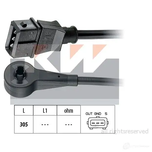 Датчик пройденного пути KW 3300393 453179 FACET 9.0179 EPS 1.953.179