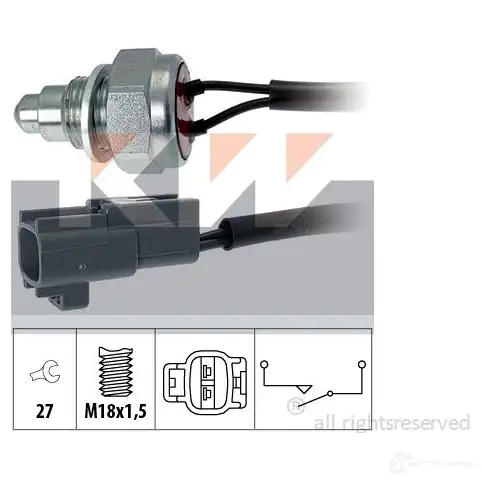 Датчик стоп сигнала, выключатель KW EPS 1.860.260 560260 3304122 FACET 7.6260 изображение 0
