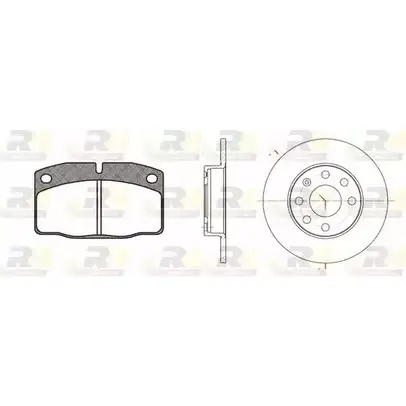 Комплект тормозных колодок и дисков ROADHOUSE 8101.00 RSX81010 0 27AGL 1462206 изображение 0