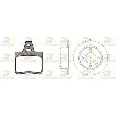Комплект тормозных колодок и дисков ROADHOUSE RSX810 200 8102.00 ES74U 1462208 изображение 0