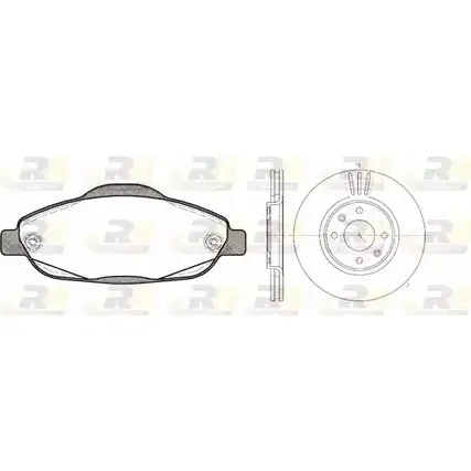 Комплект тормозных колодок и дисков ROADHOUSE BRY3M4 RSX8 132300 81323.00 1462266 изображение 0