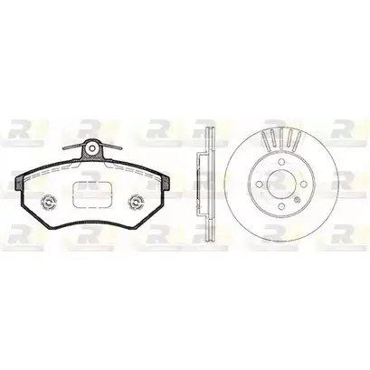 Комплект тормозных колодок и дисков ROADHOUSE 8134.00 V1S9B 1462267 RSX81340 0 изображение 0