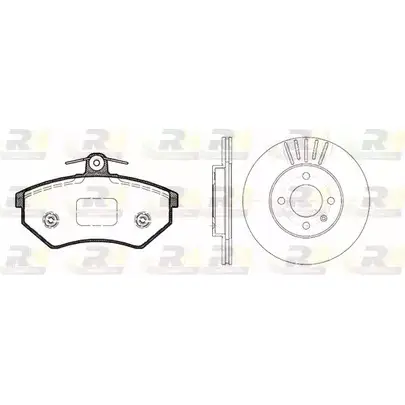 Комплект тормозных колодок и дисков ROADHOUSE 5OGA8C 8134.01 RS X813401 1462268 изображение 0