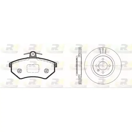 Комплект тормозных колодок и дисков ROADHOUSE R SX813403 1462270 DYI2Q 8134.03 изображение 0