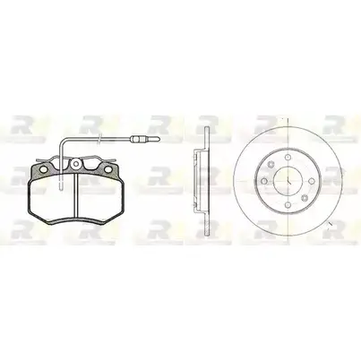 Комплект тормозных колодок и дисков ROADHOUSE 1462302 RSX8170 00 8170.00 3R8ZD изображение 0