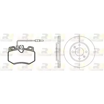 Комплект тормозных колодок и дисков ROADHOUSE 8170.03 JQ8POZS RS X817003 1462305 изображение 0