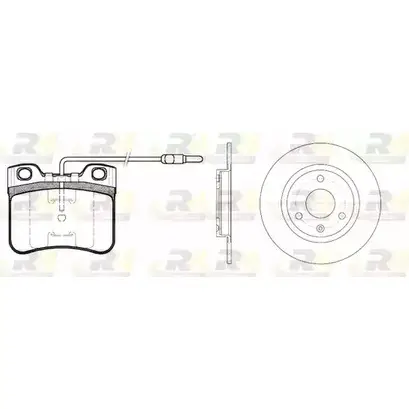 Комплект тормозных колодок и дисков ROADHOUSE 17QKT 1462338 RSX824 702 8247.02 изображение 0