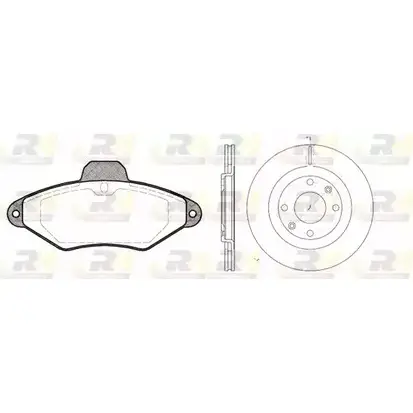 Комплект тормозных колодок и дисков ROADHOUSE RS X843800 8438.00 1462402 HGUTBMN изображение 0