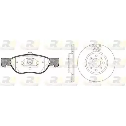 Комплект тормозных колодок и дисков ROADHOUSE 1462415 JDX0FE 8587.00 RSX8587 00 изображение 0