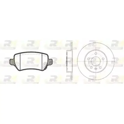 Комплект тормозных колодок и дисков ROADHOUSE 8957.00 1462529 RSX895 700 Q6LQ6 изображение 0