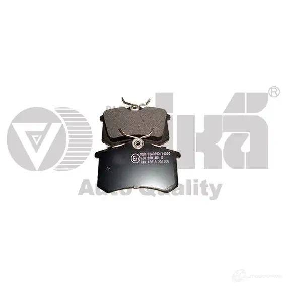 Тормозные колодки дисковые, комплект VIKA 66980001601 1233449026 V34Z Q изображение 0
